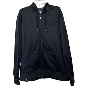 Virtika Black Soft Shell Full Zip Hoodie Jacket Men’s LT